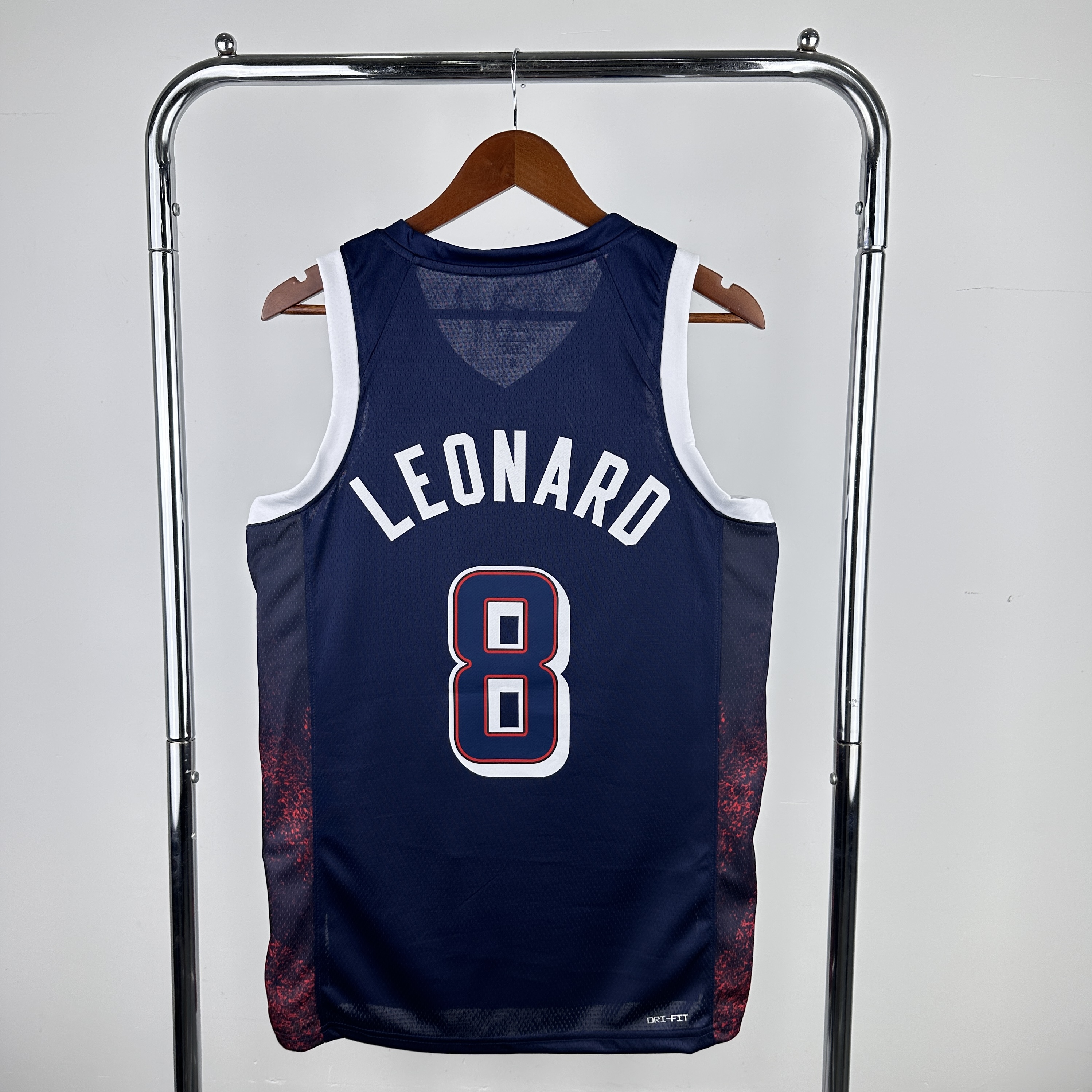2024 Olympic USA #8 Leonard Blue Nike NBA Jersey->more jerseys->NBA Jersey